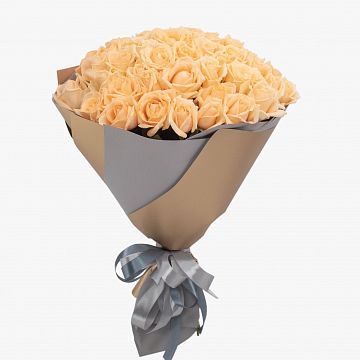 Букет 51 кремовая роза 40см. Букет 51 кремовая роза 40см.