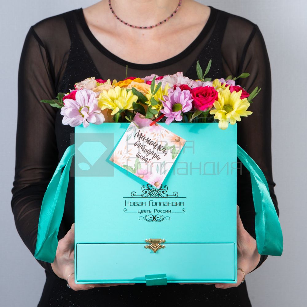 Коробка квадратная тиффани