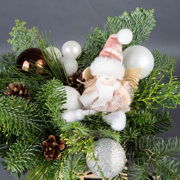 Композиция в кашпо елочка № 2