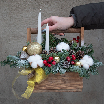 Деревянный ящик Зимний Авангард