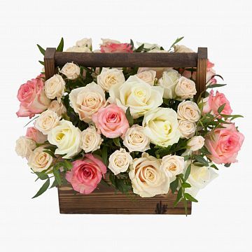 Деревянный ящик Сливочный Десерт Деревянный ящик Сливочный Десерт