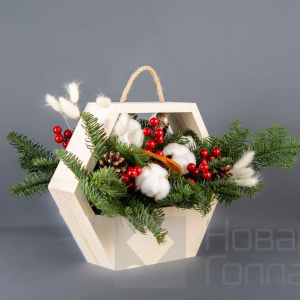 Деревянный ящик Новогодние чудеса