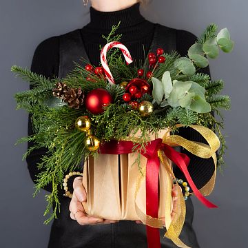 Композиция в крафтовом аквабоксе № 2