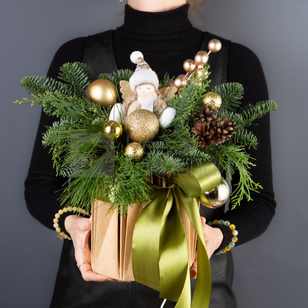 Композиция в крафтовом аквабоксе № 3