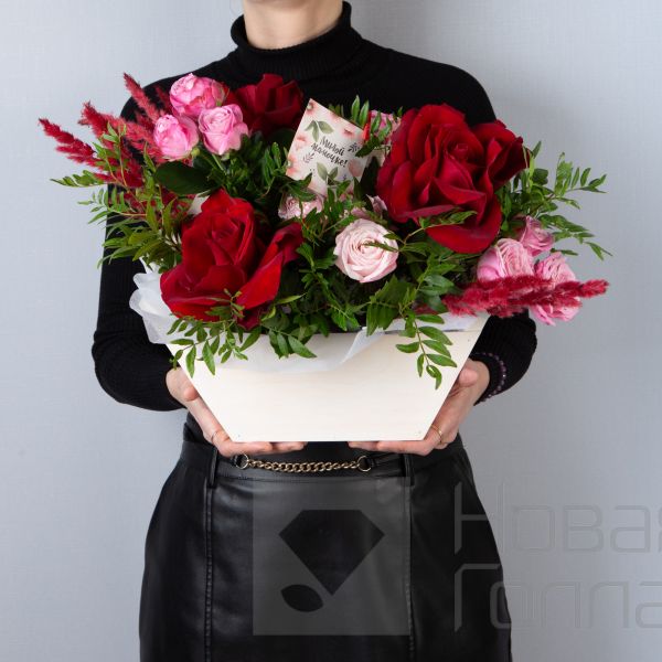 Букет "Французский сад в ящике"