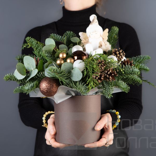 Композиция в крафтовом аквабоксе № 2