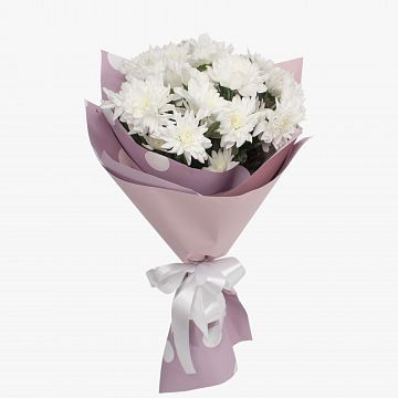 Букет из 3 белых хризантем Букет из 3 белых хризантем
