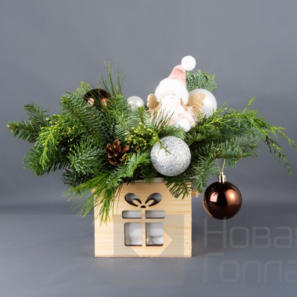 Композиция в кашпо елочка № 2