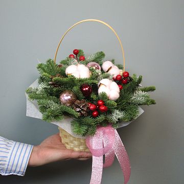 Зеленая мечта в корзине