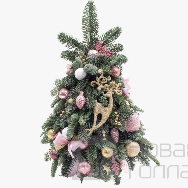 Ель из ветвей нобилиса Рождественские мгновения 40 см