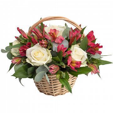 Цветочный штрих в корзине Цветочный штрих в корзине