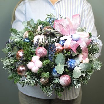 Зимняя феерия в корзине Зимняя феерия в корзине