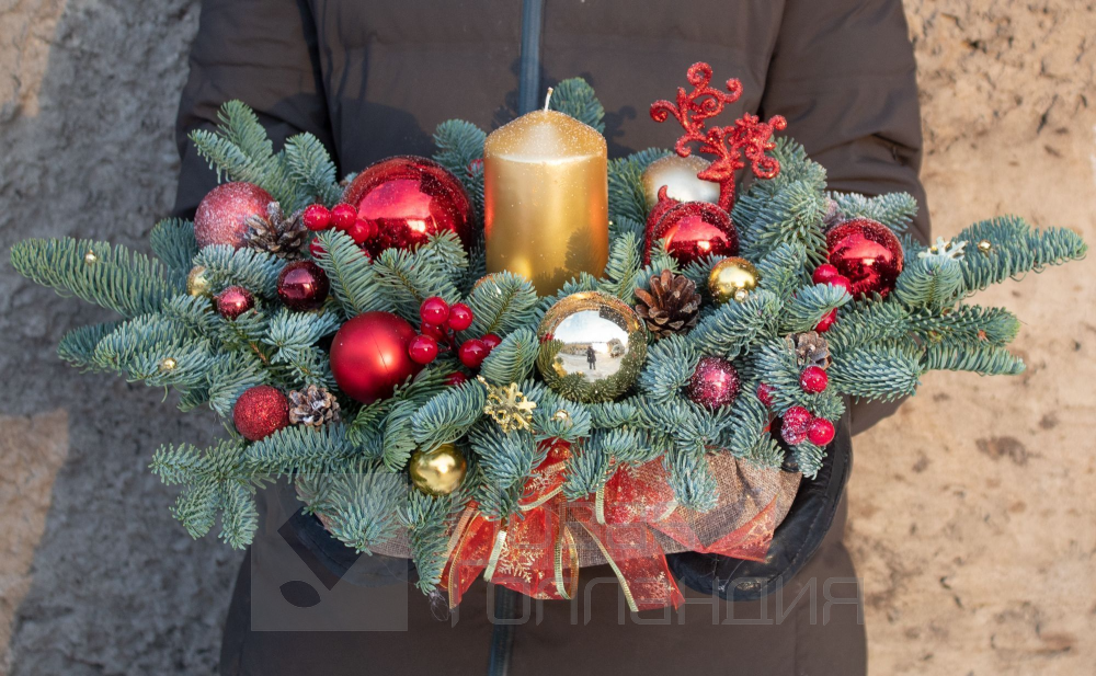 Композиция настольная Багрянец