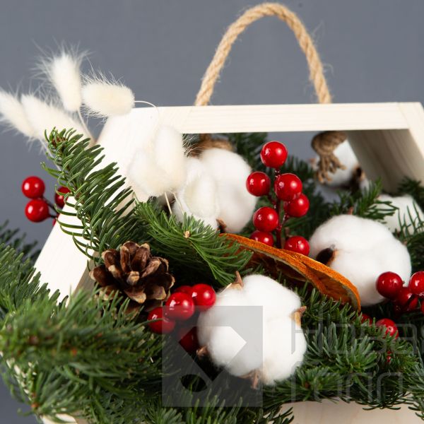 Деревянный ящик Новогодние чудеса