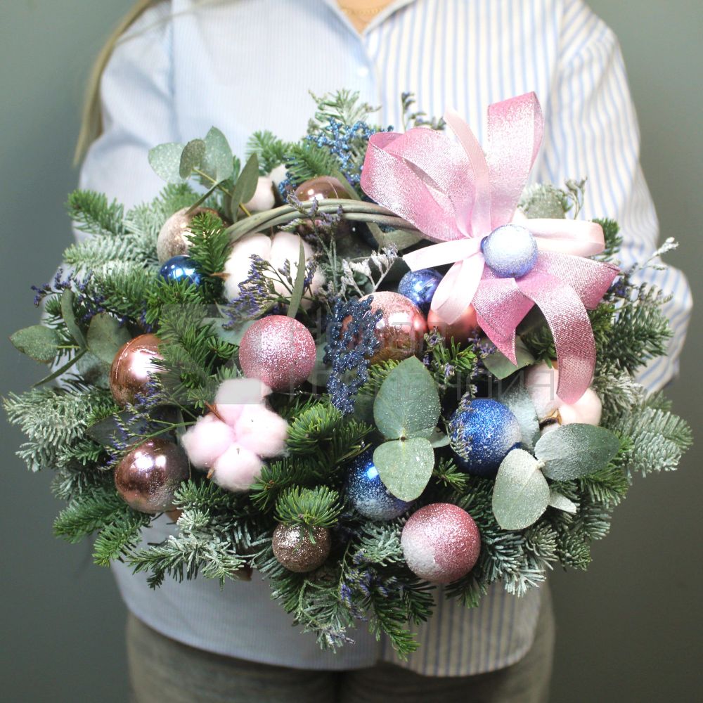 Зимняя феерия в корзине