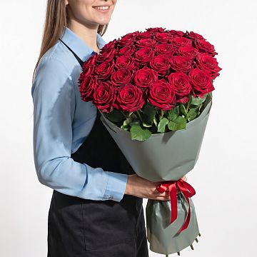 Букет 31 красная роза 70 см Букет 31 красная роза 70 см