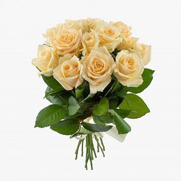 Букет 15 кремовых роз 40 см Букет 15 кремовых роз 40 см