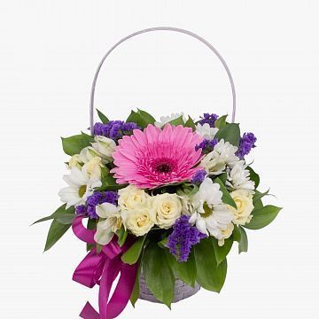 Композиция Тепло души в корзинке Композиция Тепло души в корзинке