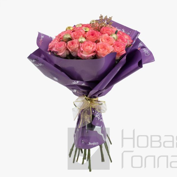 Букет Минуты Волшебства  из розовой розы