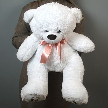 Большой белый мишка 80 см