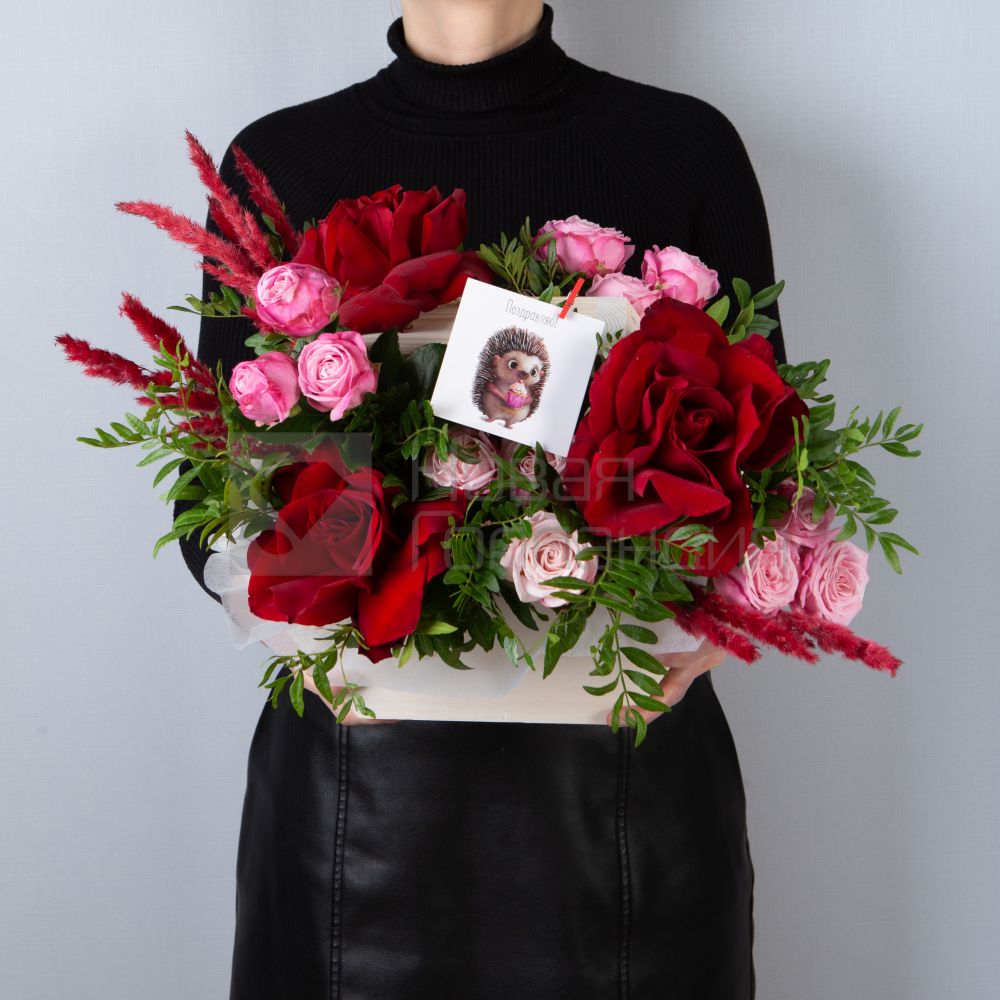 Букет "Французский сад в ящике"