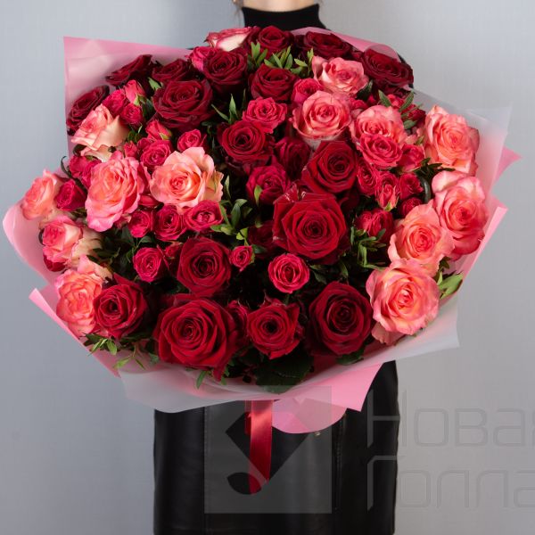 Букет из роз Алая заря