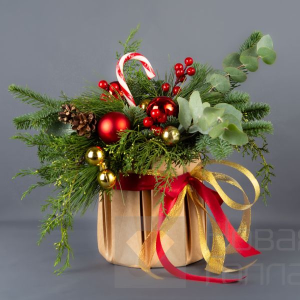 Композиция в крафтовом аквабоксе № 2