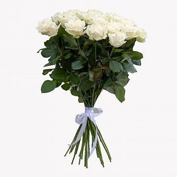 Букет 25 белых роз 70см Букет 25 белых роз 70см